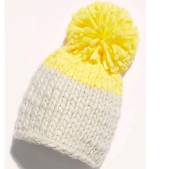 Free People Cozy Up Color-block Chunky Knit Beanie, One Size Fits Most, NWOT - Picture 2 of 2